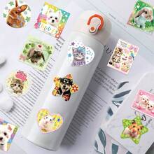 SCXXBSW 50pcs Cute Animal Japanese Stickers, Cool Anime Decorative Stickers, Classic Gift Decorations, Excellent Value Cute Cartoon Stickers, Waterproof And Durable, Phone Case Decorations, Can Be Applied To Laptops, Ideal Holiday Gift Choice - Multicolor - View 9