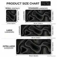 Extra Large Gaming Desk Mouse Pad Black Gray Vortex Marble Texture Non-Slip Durable Rubber Base Smooth Surface Suitable For PC Laptop Office Home Gaming Spacious Workspace Abstract Art Mouse Pad Desk Desktop Decoration Set Back To School Office Supplies - Multi-color - View 4