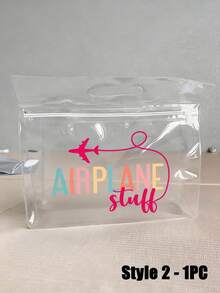 حقيبة مكياج وحافظة مستحضرات تجميل من PVC، مطبوعة بموضوع "AIRPLANEf"، حقيبة مكياج شفافة مقاومة للماء بسعة كبيرة، مناسبة للسفر مع فصل الرطب/الجاف، حقيبة مكياج بسحاب نايلون، خفيفة الوزن، يمكن تخزين أدوات العناية الشخصية والوجبات الخفيفة والمستحضرات التجميلية والضروريات اليومية. مناسبة لتخزين العناصر، يمكن تخزين ملابس السباحة والمناشف وضروريات السفر، تخزين الشامبو واللوشن والمستحضرات التجميلية. ضروري للعودة إلى المدرسة - متعدد الألوان - مشاهدة 15