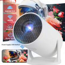 WIFI HD Projector, Smart Portable Projector Supporting 720P, Wireless Screen Mirroring, 180° Rotatable Projector, Suitable For Phone/TV Stand/Laptop/Ultra HD Display, Gaming And Entertainment - View 4
