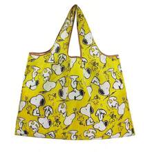 Tas Tote Snoopy Kartun, Tas Belanja Supermarket, Tas Bahu Lipat Portabel, Tas Kain - MultiWarna - View 6