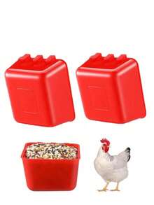 Cage-Style Cup Bird Feeder/Water Bowl, Suitable For Feeding And Watering Rabbits, Cats, Puppies And Chickens; Suitable For Waterers And Water Bottles For Pigeons, Quails, Parrots, Rabbits And Poultry - Multiple Styles - View 6
