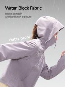 Beneunder Women's Lightweight Sun & Rain Protection Jacket (Short Length) WR001 - Dark Grey - View 2