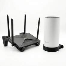 Kit Wi-Fi Suporte de Parede Universal Roteador + TP-Link Deco - Visão 2