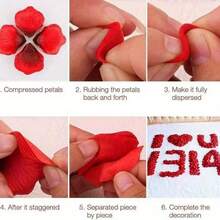 2000pcs Romantic Red Rose Petals - Wedding And Valentine's Day Decoration Gift - Multicolor - View 11