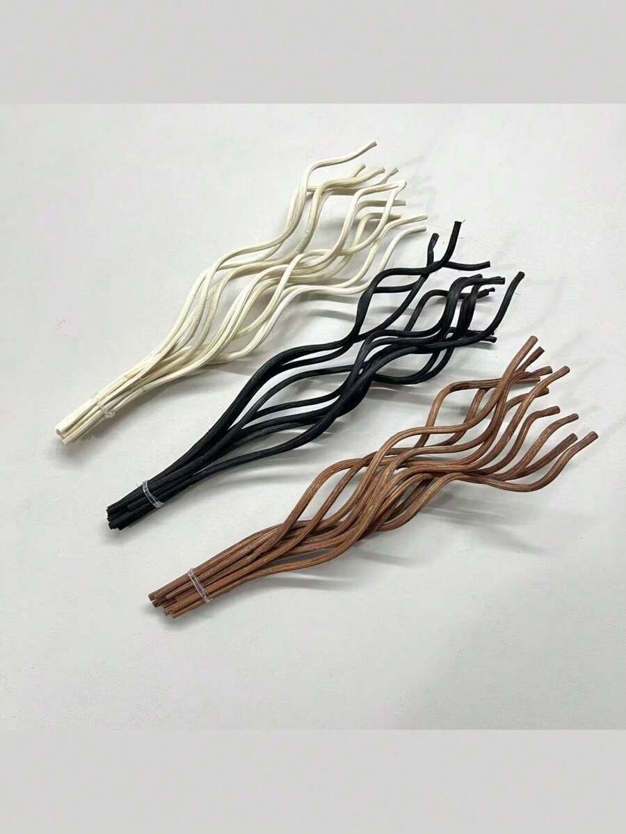 3pcs Reed Diffuser Sticks, Natural Fragrance, Strong Absorption, Suitable For Various Essential Oils, Can Be Used As Aromatherapy Accessories, Home Decor And Air Freshener, Volatile Natural Aromatherapy Sticks - Multi-color - View 1