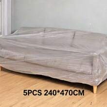 1/2/5/6/10pcs Extra Large Transparent Furniture Covers, Tight Elastic Band Closure, All-Weather Use, Suitable For Sofas, Tables, Benches, Rain/Snow/UV Protection, Suitable For Patios, Balconies, Easy Installation, Suitable For Large Items, All-Season Use - Multicolor - View 21