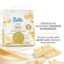 Cera Confete Chocolate Branco Depil Bella 250g P/ Depilação - CHOCOLATE BRANCO - Visão 4