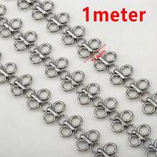 Rantai Simpul Emas Stainless Steel 1m untuk Kalung Gelang DIY, Aksesoris Perhiasan Buatan Tangan - Rantai baja tahan karat - View 10