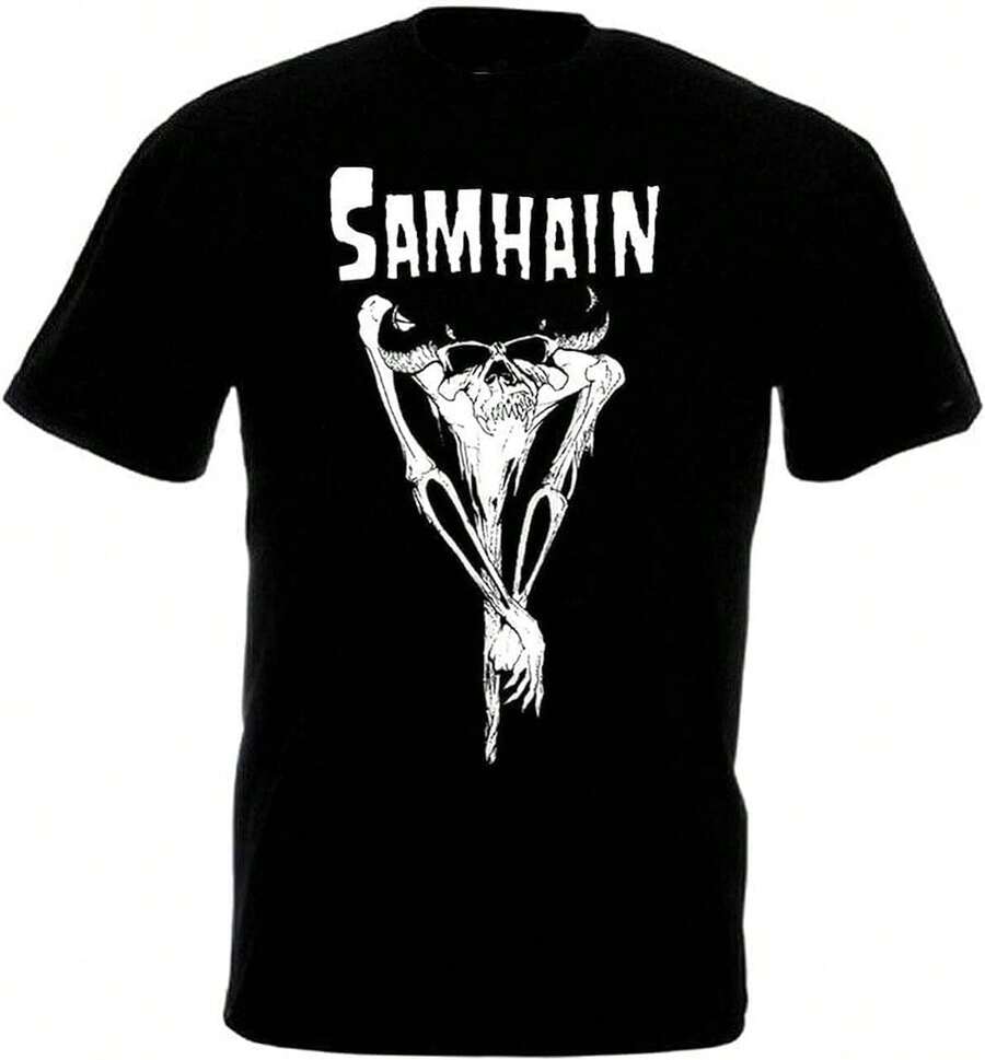 Almacén local, camiseta unisex de 100 % algodón, manga corta, diseño Samhain Scarecrow, cuello redondo, corte relajado