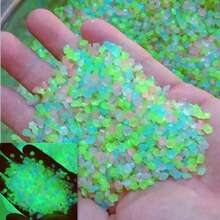 4000pcs Glow-In-The-Dark Stones, Colorful Luminous Decorative Pebbles, Suitable For Garden, Backyard, Lawn, Path, Fish Tank, Flower Pot. Outdoor Fluorescent Stones, Suitable For Party, Holiday, Wedding Decoration, Waterproof Handmade DIY Ornaments, Zen Atmosphere - Multicolor - View 13