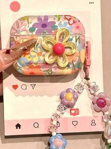 1 Summer Flower Apple Headphone Protective Case - Multicolor - View 4