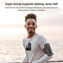TELESIN 360° Magnetic Chest Mount Neck Strap For Go Pro Max Hero 13 12 11 10 9 X5 X4 Ace Pro Magnet Body Mounts Necklace Lanyard For D J I Action 5 Pocket 3 4 - View 6