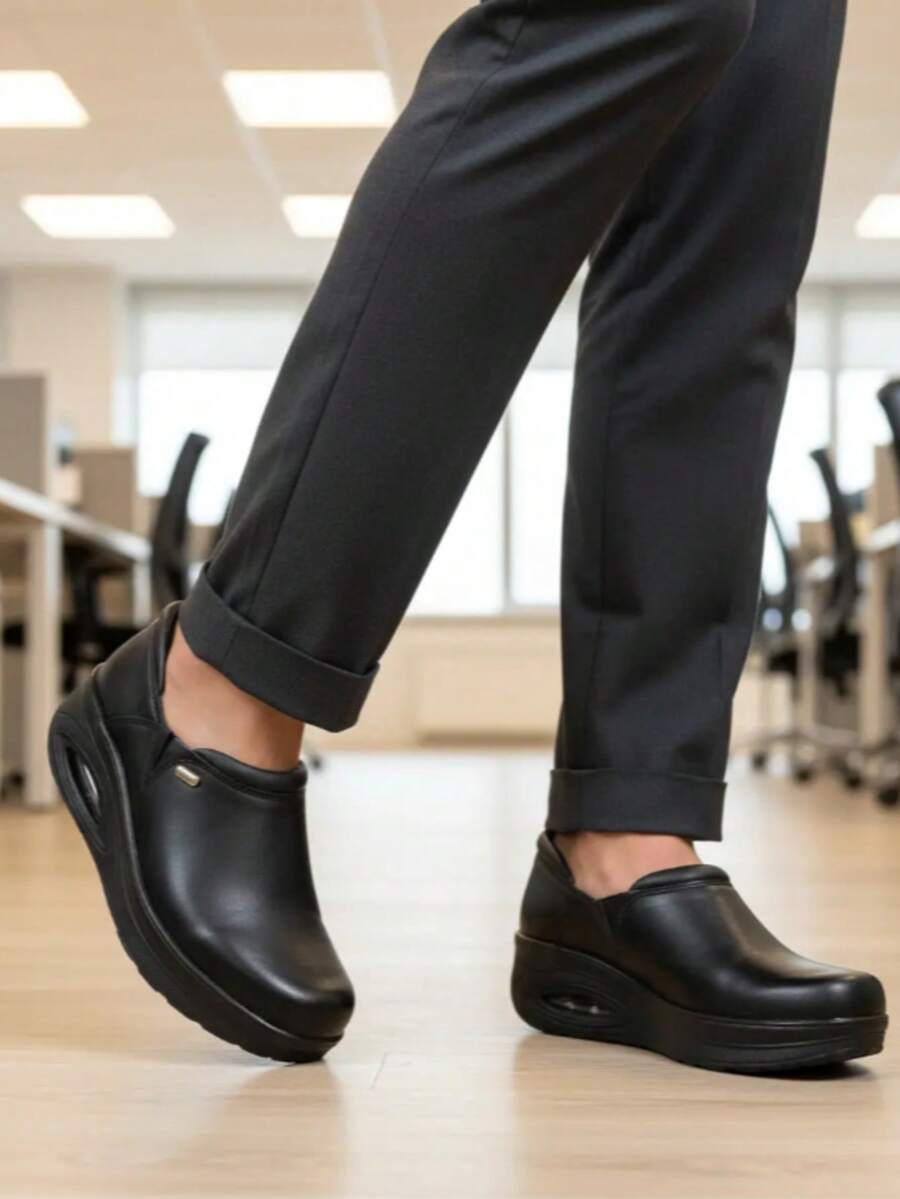 Women Health Care & Food Service Shoes - Black - View 1