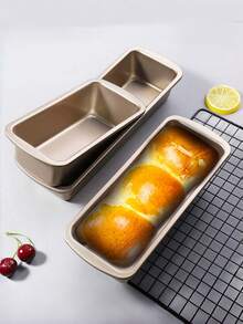 1/3pcs Non-Stick Bread/Baking Pan, Large, Medium And Small Sizes Available, Suitable For Toast Bread, Pound Cake And Rectangular Baking, Easy Release Easy Clean Oven Cookware, High-Quality Non-Stick Coating, Kitchen Baking Accessories - Multicolor - View 1