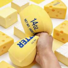 Slow Rebound Stress Relief Toy Butter Stick Squeeze Toy In Bag, Soft Butter Bar, Stress Relief For Adults And Students - Multicolor - View 3