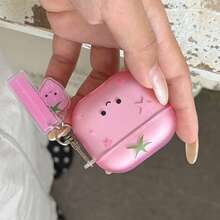 Matte Fun Strawberry Tomato + Card Set Compatible With Apple Pro 3 Case/ Pro 2 Case/ Pro Case/ 4 Case/ 3 Case/ 2 Case/Fashion Women's Earphone Case/Minimalist Earphone Case/Apple Earphone Case/Apple Earphone Cover - Multicolor - View 5