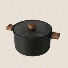 A Set Of High-Quality Black Non Stick Cookware, Including Non Stick Pans, Frying Pans, Soup Pots, And Flat Bottomed Pans, Suitable For Induction Cookers, Compatible With All Stoves, And A Multifunctional Pot For Deep Frying, Boiling, And Stir Frying - View 14
