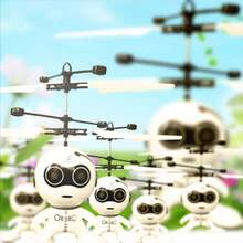 Kids Flying Drone Helicopter Toy With Proximity Sensor - Multicolor - View 3