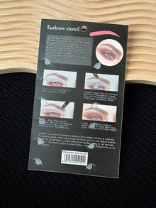 6PCS Reusable Eyebrow Stencil Template, Brow Shaping Mold For Eyebrow Makeup And Styling, Beauty Eyebrow Shaping Tool, For Daily Makeup And Beginners - Multicolor - View 5