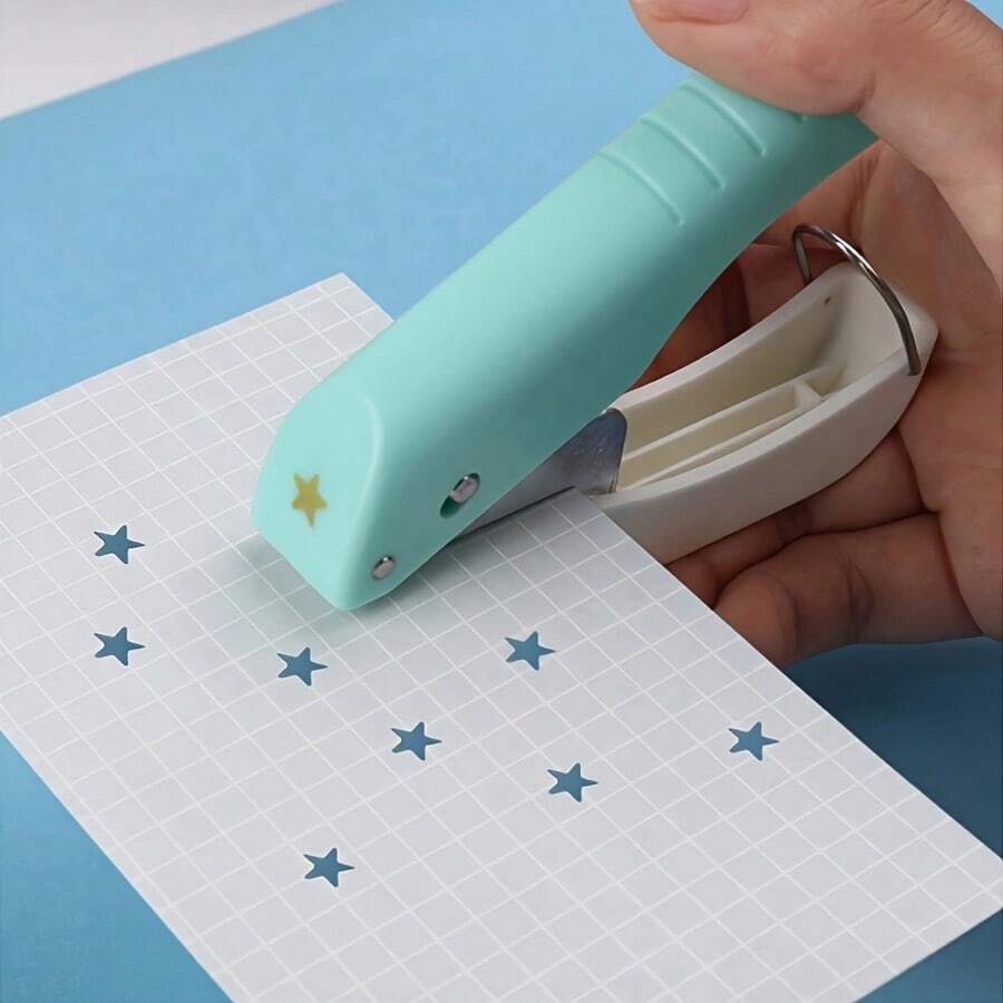 Mesin Cetak Kertas Perforasi 4MM Lubang Tunggal Embossing, Mesin Pelubang Pola Genggam, Mesin Pelubang Genggam, Alat Pemotong Genggam