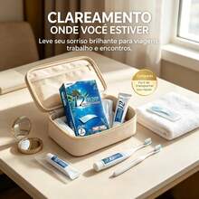 Tiras Clareadoras de Dentes 12D, Clareamento Dental Sem Sensibilidade, Remove Manchas de Café e Chá, Fita Adesiva Ultrafina Portátil, Branqueamento Dentário para Uso Doméstico Adulto - Tiras clareadoras de dentes 12D - Visão 7