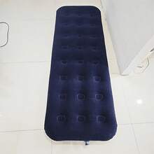 Portable Inflatable Camping Mat, Soft Flocked Durable PVC Air Cushion, Suitable For Single Person Travel And Picnic. - Air Mattress - View 14