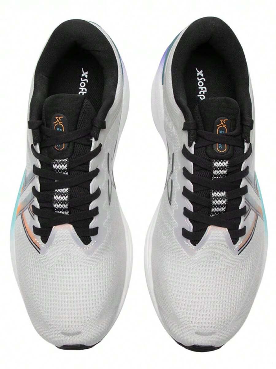 XTEP Tancheng Max New Breathable Mesh Running Shoes, Non-Slip Wear-Resistant Cushioned Men's Running Shoes - Gray/Green - View 1