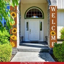2D Flat 2D Flat 2D Flat, 2D Flat 1pc, 2D Flat Welcome, Polyester Material. This Sunflower Theme - Sunflower Theme - View 3