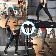 3pcs Adjustable Ankle Straps, Fitness Leg Cuffs Muscle Trainer, Hip And Leg Training Resistance Band Hook Accessories - Multicolor - View 4