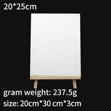 opeth 1 Wooden Easel + 1 White Oil Painting Frame Set, Desktop Easel & Canvas Frame Combo Kit For Student Art Creation, DIY Painting, Doodling, Acrylic Painting - Sets - View 11