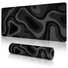 Extra Large Gaming Desk Mouse Pad Black Gray Vortex Marble Texture Non-Slip Durable Rubber Base Smooth Surface Suitable For PC Laptop Office Home Gaming Spacious Workspace Abstract Art Mouse Pad Desk Desktop Decoration Set Back To School Office Supplies - Multi-color - View 2