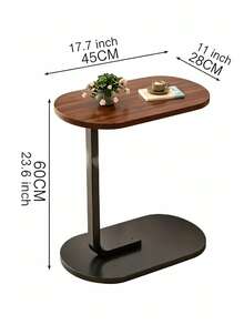 C Shaped Side Table, Stable Anti-Tipping Curved End Table, Space Saving Laptop Snack Table, Sofa Side Accent Table For Living Room, Bedroom & Bedside, Perfect For Readers, Office Workers And Small Space Household - Multiple Specifications - View 11