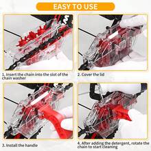 1pc Bike Chain Cleaner Tool Kit, Transparent Bicycle Chain Cleaning Machine With Built-In Brushes, Quick Deep Clean Chain Washer For Mountain & Road Bike Drivetrain Maintenance - Red - View 6