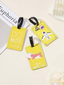 3PCS Spot Multi-Color Luggage Tag New Year Gift Boarding Pass Aircraft Luggage Tag Luggage Accessories - Multicolor - View 3