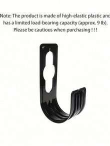 1pc Garden Hose Hook, Plastic Wall-Mounted Hose Rack Support Bracket, Home Supplies (Plastic) - Standard Model - View 3
