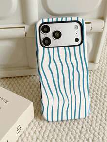 Free Shipping Thickened Anti-Drop Frosted Touch PC TPU 2-In-1 Phone Case Blue Striped Pattern Suitable For11/11PRO/11PROMAX/12/12PRO/12PROMAX/13/13PRO/13PROMAX/14/14PRO/14PROMAX/14PLUS/15/15PRO/15PROMAX/15PLUS/16/16pro/16promax/16PLUS/16E/17/17pro/17promax/AIR/GALAXY/S23/S23PLUS/S23FE/S23ULTRA/S24/24ULTRA/S24PLUS/S24FE/S25/25ULTRA - Multicolor - View 4