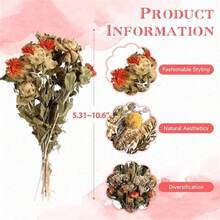 97pcs Bulk Mini Dried Wildflowers Kit - 11 Kinds Natural Dried Floral Stems With Lavender, Pampas Grass, Baby's Breath & Crystal Grass Suitable For Wedding Bouquets, Wreath Making, Resin Crafts, DIY For Christmas Table Centerpieces, Baby Showers - Mini Diy Flowers - View 6