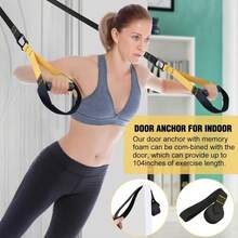 Home Fitness Suspension Training Strap P3 Suspension Resistance Band Training Set, Includes Resistance Bands (Door Anchor And Carrying Bag) - Heavy Duty Workout Straps And Adjustable Handle System, Suitable For Pull-Ups, Squats, Bench Press - Portable Manual Exercise System - A - View 7