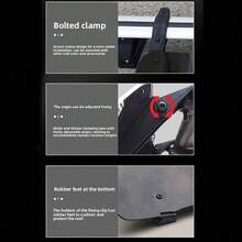 Universally Mount Fit Rooftop 106cm/42" CrossBar Wind Fairing Air Deflector Kit - A - View 6