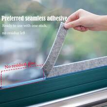 1 Set 3cm*4m Window Glass Water-Absorbing Sticker, Anti-Condensation Winter Window Sill Sticker, Anti-Dew Sealing Tape, Window Glass Self-Adhesive Felt Strip, Used For Windows, Doors, Air Conditioners, Dry Barrier, Easy To Install And Clean, Keep Your Windows Clean And Dry - 1pc - View 1