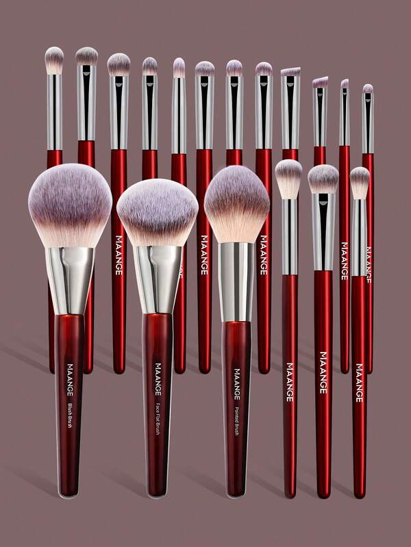 MAANGE 1/5/7/11/15/18pcs Professional Eye Makeup Brush Set, Includes Eyeshadow Brush, Eyebrow Brush, Eyeliner Brush, Detail Brush, Made Of Soft Fiber, Skin-Friendly And Gentle, Travel Essential, Ideal For Daily And Travel Use.
