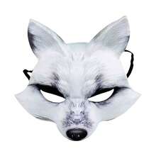 Animal Half Face Mask, Realistic Animal Mask Prop, Unisex Halloween Carnival And Party Supplies, Suitable For Role Play And Dance Performance - Multicolor - View 9