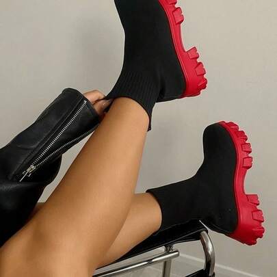 Hot  Soft Comfortable Non-Slip Outdoor Boots Shoes Women'S Fashion Versatile Boots, Casual Solid Color Boots,