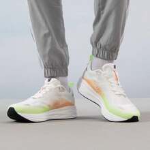 XTEP Feisu 5.0 New Grip Wear-Resistant Lightweight Breathable Sports Shoes Men's Running Shoes - Canvas White/Orange Green - View 4