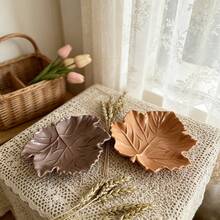 SILIKE LUFEI 2PCS Set DIY Resin Epoxy Material Mold Maple Leaf Ashtray Mold Handmade Plaster Tray DIY Material Mold - Maple Leaf Tray Mold - View 5
