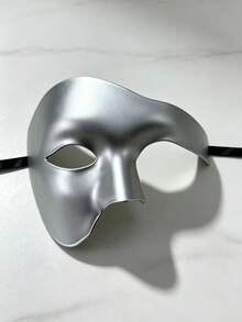 1pc Unisex Gothic Style Half Mask, Masquerade Party Costume Prop, Venetian Style Halloween Mask, Groom Groomsmen Wedding Face Decoration, Suitable For Daily Party And Holiday Wear - A - View 13