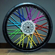 72pcs 10 Colors PVC Spoke Covers 237mm Universal Fit For 8"-21" Wheel Hubs Off-Road Motorcycle Electric Bicycle Motorcycle Mountain Bike - Multicolor - View 11