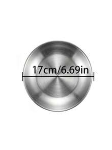 6pcs/3pcs/1pc Silver Round Stainless Steel Dinner Plate Set With Grape Element Pattern, Multi-Piece Combination For Daily Home Kitchen, Restaurant, Outdoor Party And Gathering Occasions - Multicolor - View 11