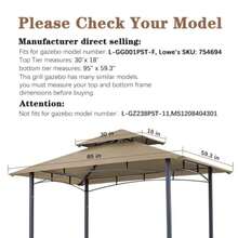Patio Gazebos - Khaki - View 3